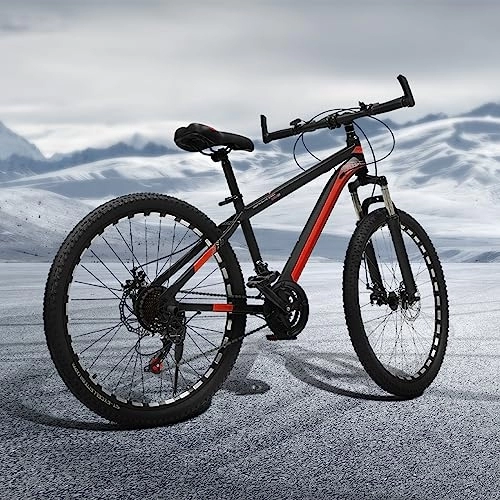 Plegables : Brride Bicicleta de montaña plegable de 26 pulgadas, 21 velocidades, bicicleta plegable de acero al carbono, sistema de suspensión delantera, frenos de disco mecánicos, llantas de aluminio de doble