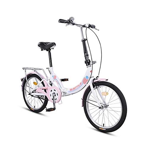 Plegables : GEXIN Bicicleta Plegable de 20 Pulgadas, Mini Bicicleta portátil Liviana, Amortiguador Central, Guardabarros, Marco Trasero