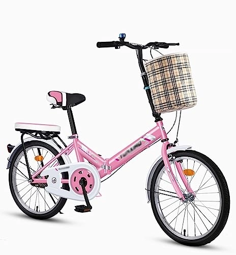 Plegables : WOLWES Bicicleta Plegable Bicicleta Plegable Bicicleta Plegable Ligera Bicicleta Plegable para Viajar, Bicicleta Plegable De Ciudad para Hombres Mujeres C, 16in