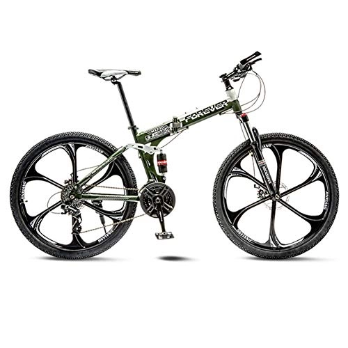Plegables : YB&GQ Suspensión Completa Adulto Bicicletas De Montaña con Frenos De Disco, Bicicletas MTB para LOS Hombres Mujeres Intermedio A Avanzado, 24in Bicicleta Plegable Bicicleta De Montaña