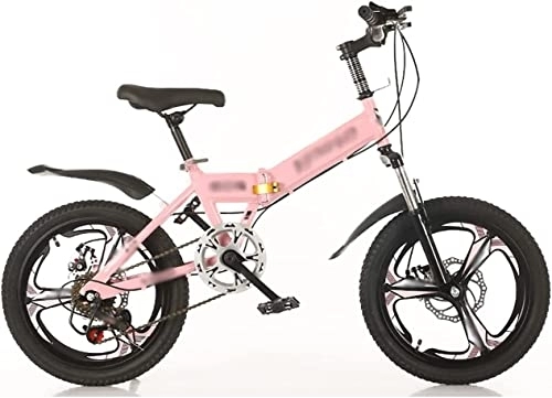 Plegables : ZLYJ Bicicleta Montaña Plegable 18 / 20 / 22 Pulgadas, Bicicletas Carretera Plegables, Frenos Disco Delanteros Y Traseros Plegables, para Bicicletas Exterior para Niños C, 18in