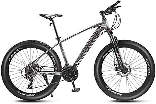 Fat Tyre Bike : CXY-JOEL 24 Adult Mountain Bikes Frame Fat Tire Dual-Suspension Mountain Bicycle Aluminum Alloy Frame All Terrain Mountain Bike 24 / 27 / 30 / 33 Speed D 30 Speed-27 Speed_D