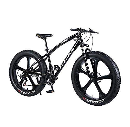 Fat Tyre Bike : CXY-JOEL Mountain Bike Bicycle 264.0 inch Fat Tire MTB Bike Men s Womens Hardtail Mountain Bike Shock-Absorbing Front Fork and Dual Disc Brake-Green_27 Speed