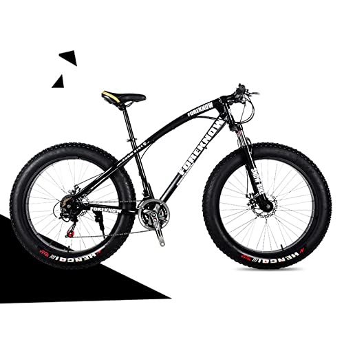 Fat Tyre Bike : Fat Tire Bike, adult Mountain Bikes, dual Suspension, 26bike, 21 Speed