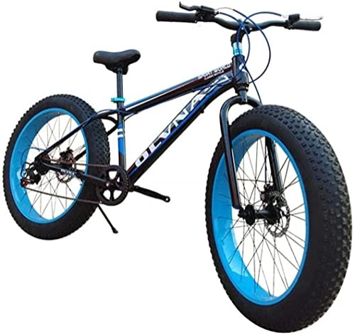 Fat Tyre Bike : HJRBM Bicycle Snowmobile 4.0 inch Wide Thick Tire Variable Speed Shock Absorber Mountain Bike ATV Male and Female Student Bicycle 7-10，20 inch 27 Speed fengong (Color : 20 Inch 24 Speed)