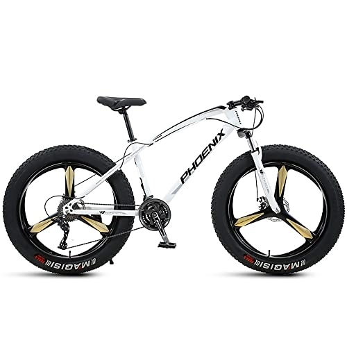 Fat Tyre Bike : ITOSUI 26-inch Mountain Bike, 21 Speed Mountain Bicycle With High Carbon Steel Frame and Double Disc Brake, Front Suspension Shock-Absorbing Men and Women's Outdoor Cycling Road Bike