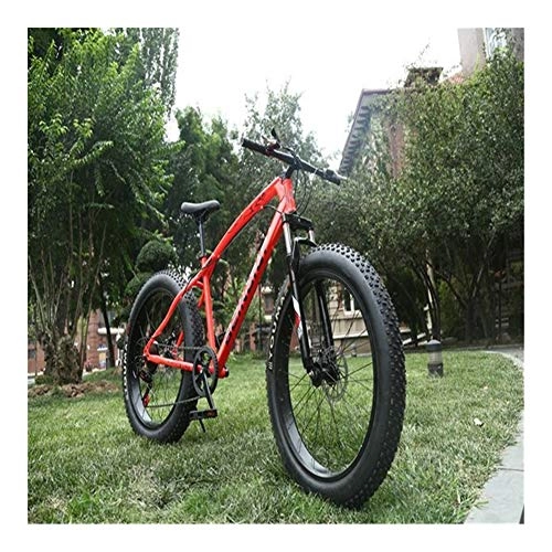 Fat Tyre Bike : without logo AFTWLKJ Road Bike Mountain Bike Fixed Gear Bike Snowmobile 4.0 Expanded Large Variable Speed Tire Fat Tire Auto Shock Absorption Mountain (Colore : A7, Numero di velocità : 27 Speed)