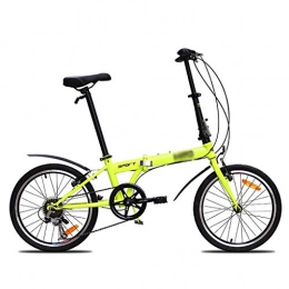 GEXIN Bicicleta GEXIN Bicicleta Plegable - Marco de Acero de Alto Carbono, Bicicleta de 20 Pulgadas y 6 velocidades con Guardabarros