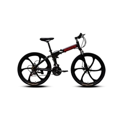 LANAZU Plegables LANAZU Bicicleta para Adultos, Bicicleta de Montaña, Bicicleta de Velocidad Variable de 26 Pulgadas, Plegable, Adecuada para Movilidad, Aventura