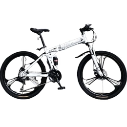 PASPRT Plegables PASPRT Bicicleta de montaña Plegable - Bicicleta de Velocidad Variable para Hombres, Adolescentes, niñas y Adultos - Ruedas de 26" - 24 velocidades - Todoterreno - Ligera