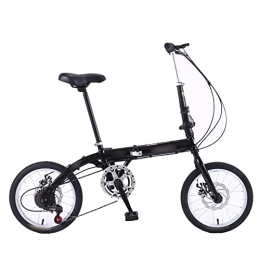TABKER Plegables TABKER Bicicleta plegable para adultos, frenos de bicicleta plegables, portátil, ultraligera, velocidad única, variable