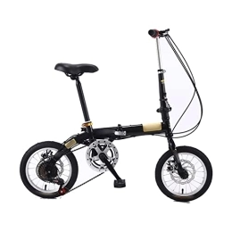 TABKER Plegables TABKER Bicicleta plegable para estudiantes, velocidad variable, freno de disco, bicicleta para hombres y mujeres, bicicletas portátiles, acero de alto carbono