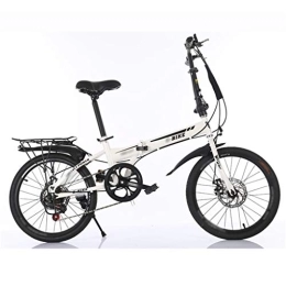 TYXTYX Plegables TYXTYX Plegable de Bicicletas de 20 Pulgadas, transportable, 7 velocidades, Adultos Unisex, Talla Unica, Boy Adultos y Chica de la Bicicleta de la Bicicleta Infantil