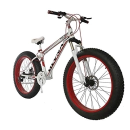 CHHD Fat Tyre Bike CHHD Fat Bike 26 Wheel Size And Men Gender Fat Bicycle From Snow Bike, Fashion Mtb 21 Speed Full Suspension Steel Double Disc Brake Mountain Bike Mtb Bicycle, A3