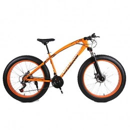 DRAKE18 Fat Bike, 26 inch cross country mountain bike 27 speed beach snow mountain 4.0 big tires adult outdoor riding,Orange