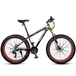 ITOSUI Fat Tyre Bike ITOSUI 26 * 4.0 Inch Thick Wheel Mountain Bikes, Adult Fat Tire Mountain Trail Bike, 27 Speed Bicycle, High-carbon Steel Frame, Dual Full Suspension Dual Disc Brake Bicycle