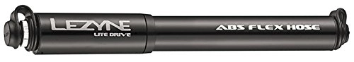 Bombas de bicicleta : Lezyne Minipumpe CNC Lite Drive Minibomba, Unisex Adulto, Negro-Negro Brillante, Medium-21, 6 cm