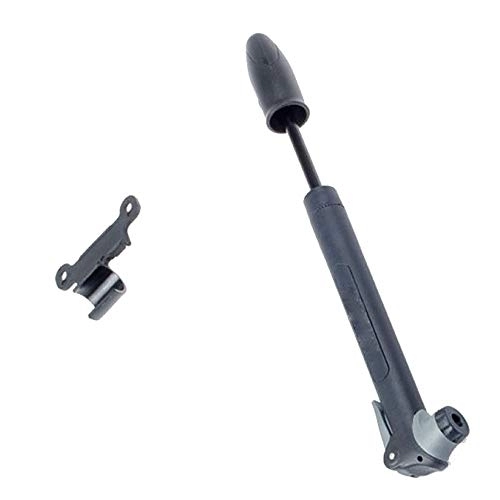 Bombas de bicicleta : ZSR-haohai Accesorios para Bicicletas Mini Bomba de Bicicleta de plástico MTB con Soporte de Montaje para la válvula Presta Schrader pequeño componente (Color : Negro, tamaño : 23cm)