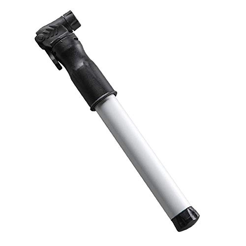Bike Pump : Bicycle Pump Portable Bicycle Floor Pump Easy To Operate Mini Bicycle Manual Air Pump Bicycle Tire Air Pump For Schrader & Presta Valve Suitable for Bicycles ( Color : White , Size : 21.5cm )