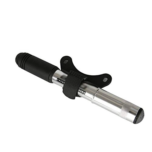 Bike Pump : Bike Pump Mini Bike Inflatable air Pump Compact High Pressure Bicycle Hand Pump for Presta and Schrader Valve Mountain Road Bike Hidden Hose Easy to Operate and Carry ( Color : Silver , Size : 20cm )