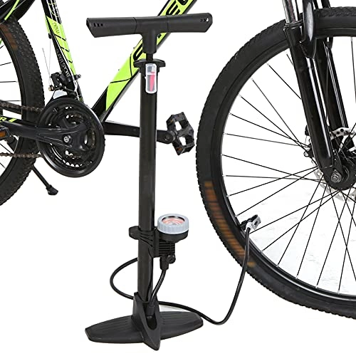 Bike Pump : GYAM Bike Pump, Bike Tire Pump, Bicycle Hand Floor Pump with Gauge, Fits Presta And Schrader, Pump for Car Bicycle BMX Ball