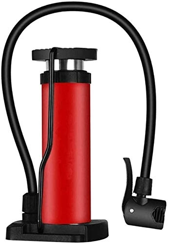 Bike Pump : Hammer Mini Bike Pump Portable Bicycle Pump, Portable Cycling Tire Pump Car Motorbike Ball, with Pressure Gauge 160 PSI and Stabilizing Foot Peg Fits Presta and Schrader Valve, (Color : Red)
