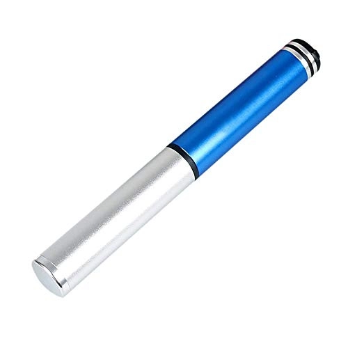 Bike Pump : Jklt Bike Pump Portable Universal Mountain Bike Bicycle Mini Pump Telescopic Manual Pump for Presta and Schrader Valves Easy to Operate and Carry (Color : Blue, Size : 20.8cm)