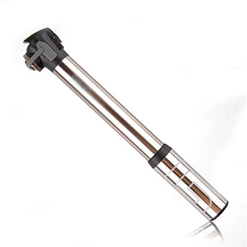 Bike Pump : YaGFeng Bike Pump Mini Portable Bicycle Air Pump Lightweight Home Football Motorcycle Basketball Manual Pump Small Size Light Weight Can Be Put Into The Backpack (Color : Rose golden, Size : 20.8cm)