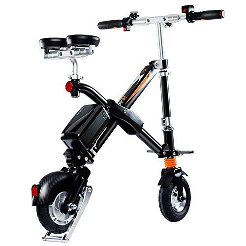 Bici elettriches : Airwheel E6 Bicicletta elettrica pieghevole con batteria staccabile (nero)