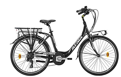 Bici elettriches : Atala E-Run 26" Lady 6v 360wh Colore Nero / Bianco, Modello 2020
