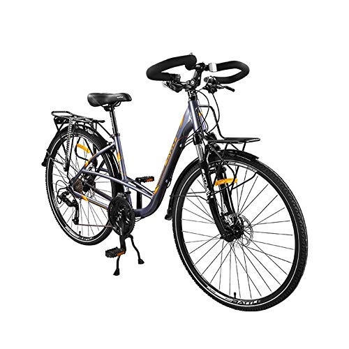 Bici elettriches : AUTOKS Mountain Bike, Telaio in Lega di Alluminio 700C Bici da Strada a 30 velocità con Forcella Anteriore bloccabile per Mountain Bike per Adulti