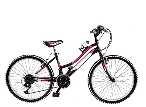 Bici elettriches : BICI 24 LINCY 18V LY24 MADE IN ITALY (NERO-FUXIAOPACO)