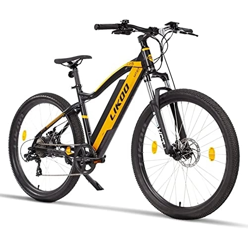 Bici elettriches : Bike di montagna per pneumatici grassi elettrici con freno a disco - Motore da 624 W, batteria da 48 V, pneumatici da 27, 5 pollici - Bicycle elettrica per adulti