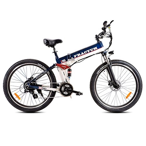 Bici elettriches : dme bike Bicicletta Elettrica Pieghevole a Pedalata Assisita 27, 5" 250W Fractum V2.0 Blu
