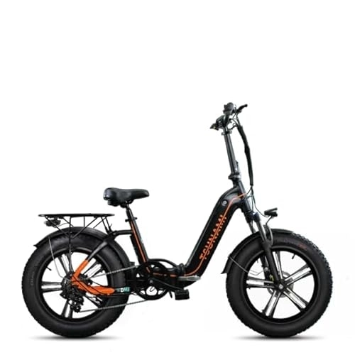 Bici elettriches : DME BIKE, TSUNAMI, Bicicletta Fat-Bike Elettrica Pieghevole a Pedalata Assistita 20" 250W 48V. Sella in gel memory e ribaltabile, freni idraulici, Telaio resistente in alluminio