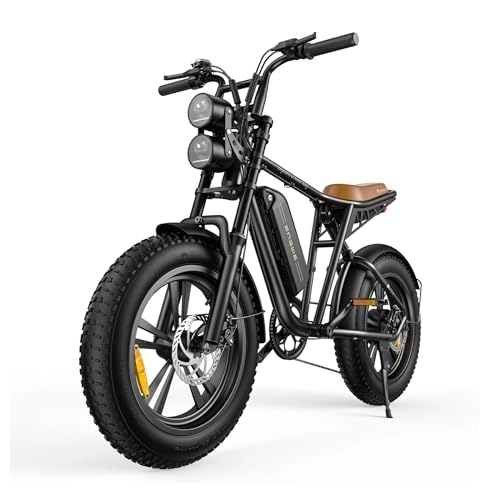 Bici elettriches : ENGWE M20 Ebike - Mountain bike da uomo, 20 pollici, Fatbike E, bici elettrica, 13 Ah / 26 Ah, batteria rimovibile – 25 km / h, portata fino a 150 km (nero, 13 Ah)