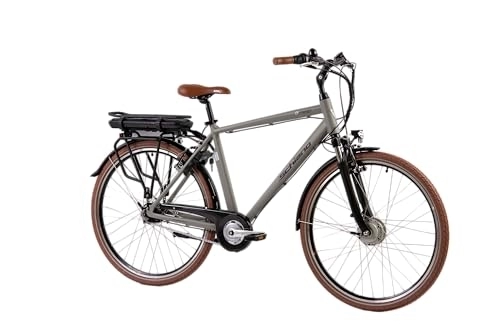 Bici elettriches : F.lli Schiano E- Moon Trek Series, Bicicletta elettrica Uomo, Grigio, 28 Pollici