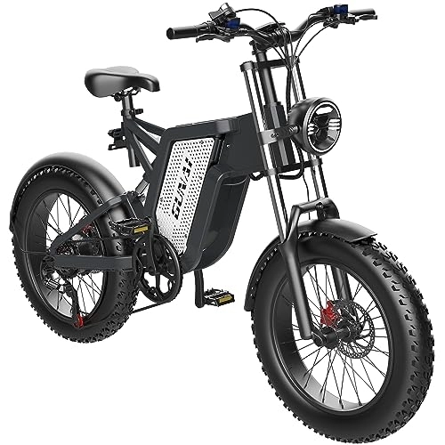 Bici elettriches : GUNAI MX25 Bici Elettrica Moto 20pollici Fat Bike Elettrica 48V 25AH Mountain Bike Elettrica adulto