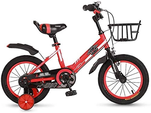 Bici elettriches : GZCC Pedale per Biciclette Pedale Bici Moto Coperta per Ragazzi Bambini Che praticano Biciclette Triciclo per Bambini 3~10 Anni Carrozzina (Colore: Rosso, Dimensioni: 14 Pollici)