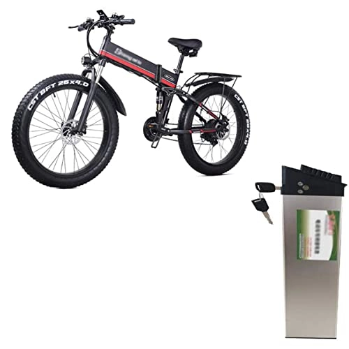 Bici elettriches : HARTI MX01 Mountain Bike Elettrica Dedicata, Built-in 48V 12.8AH Batteria al Litio, Bicicletta Elettrica Rimovibile Batteria Ricaricabile
