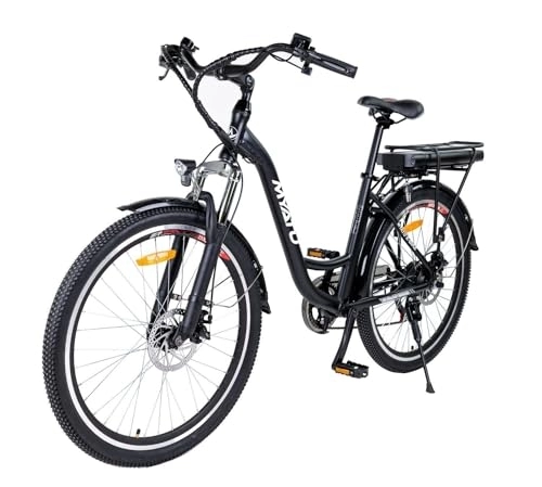 Bici elettriches : Myatu City Bike 5685, bicicletta elettrica da 26 pollici, con batteria al litio da 36 V, 12, 5 Ah, 6 marce, cambio a sfera, batteria ad alte prestazioni, lunga durata