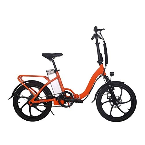 Bici elettriches : N&I Folding Electric Bike 20" 36V10ah Detachable Lithium Battery with LCD Instrument Panel Front And Rear Disc Brakes LED Highlight Light