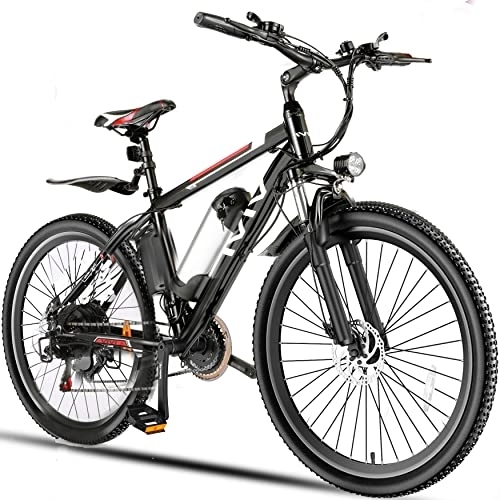 Bici elettriches : Vivi M026sh, Biciclette elettriche Unisex Adulto, Nero, 26 Inches