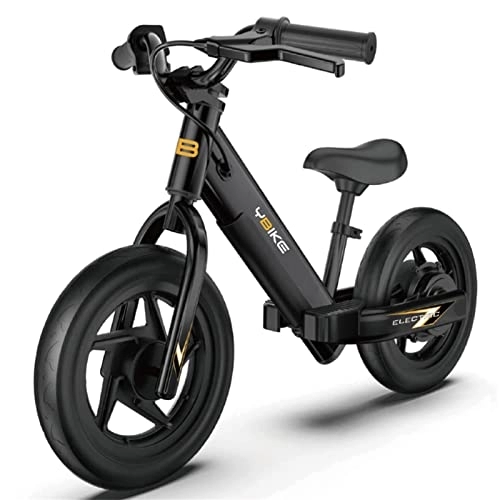 Bici elettriches : Ybike bici elettrica per bambini dai 3 ai 5 anni, con sedile regolabile, da 12 pollici ragazzi e ragazze