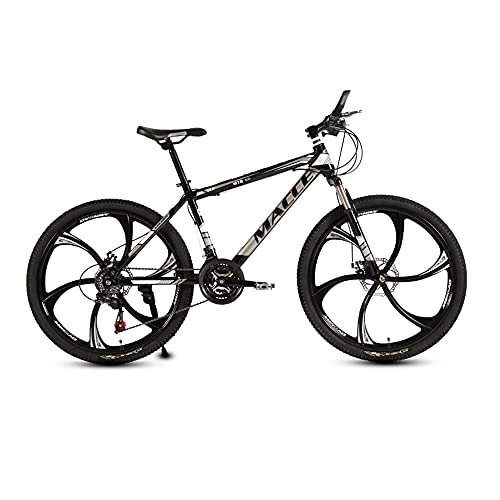 Mountain Bike : Bicicletta, mountain bike 26", bicicletta fuoristrada a 27 velocità, con sedile regolabile e telaio in acciaio ad alto tenore di carbonio, per adulti, antiscivolo, doppio freno a disco / D / 16