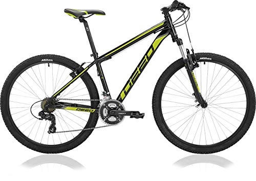 Mountain Bike : DEED Hoop 27, 5 Pollice 45 cm Uomini 21SP Freni a Cerchio Nero / Lime