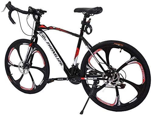 Bicicletas de carretera : SYCY Comfort Bikes Beach Cruiser Bike - Bicicleta de Carretera de suspensión Total de Aluminio Ligero con Frenos de Disco de 21 velocidades 700c - Outroad Mountain Bikes