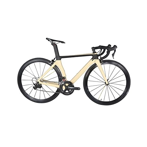 Bicicletas de carretera : TABKER Bicicleta de carretera pintada V-Brake bicicleta completa de carbono con kit y ruedas de aluminio (tamaño: M)