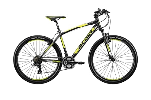 Bicicletas de montaña : Atala - Bicicleta de montaña Starfighter 2019 27, 5" VB, 21 velocidades, talla L 20" 180 cm a 195 cm, color negro y amarillo