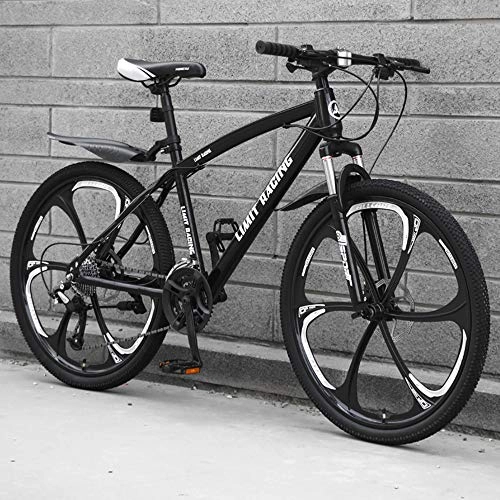 Bicicletas de montaña : Bicicleta De Montaña Alto-Acero Al Carbono MTB Ligero 27 Velocidad Velocidad Variable Freno De Disco Doble Rueda 6cutter 26 Pulgadas Bicicleta De Carretera Velocidad E-27 24 Pulgadas